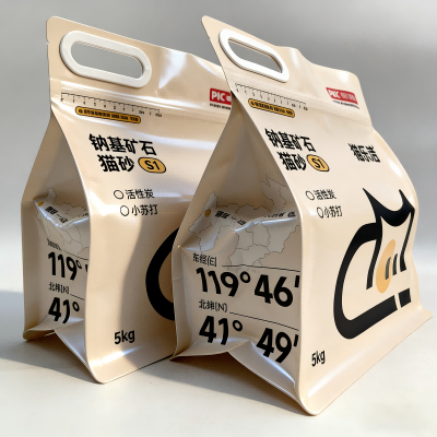 Túi đựng rác cho mèo kín tám mặt có tay cầm bằng dây kéo